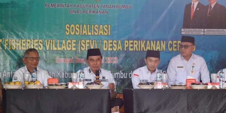 Kunjungan BRSDMKP RI ke Kampung Ikan Patin Desa Sungai Dua