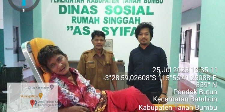 Pemulangan Orang Terlantar dugaan ODGJ oleh Dinas Sosial Tanah Bumbu