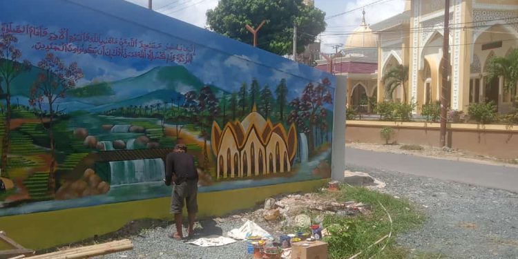 Dinas Perkimtan Tanah Bumbu Terus Memperindah Sudut Kota
