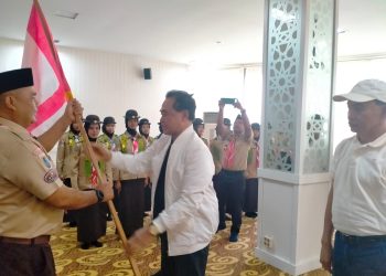 Bupati Zairullah Lepas Kontingen Pramuka Tanah Bumbu Ikuti Jambore Raimuna di Cibubur