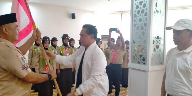 Bupati Zairullah Lepas Kontingen Pramuka Tanah Bumbu Ikuti Jambore Raimuna di Cibubur