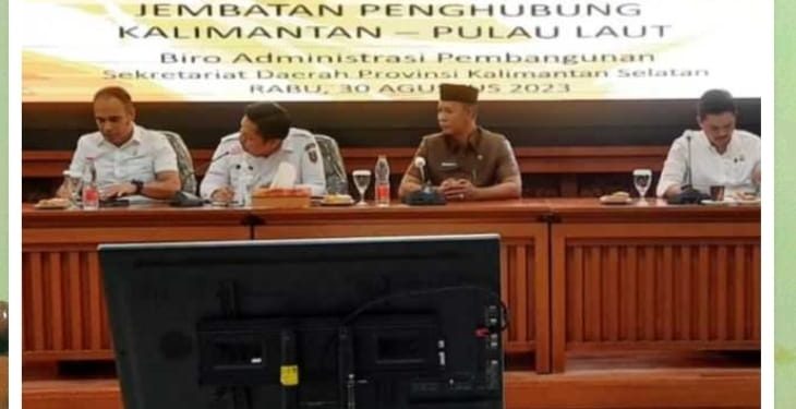 Sekda Ambo Sakka Hadiri Rapat Pembangunan Jembatan Penghubung Kotabaru-Batulicin