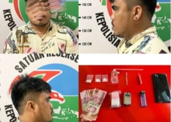 Satresnarkoba Polres Tanah Bumbu Tangkap RR Terduga Pengedar Sabu-sabu.