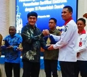 Pemkab Tanbu – BSSN, Tandatangani Perpanjangan Perjanjian Kerjasama Pemanfaatan Sertifikat Elektronik