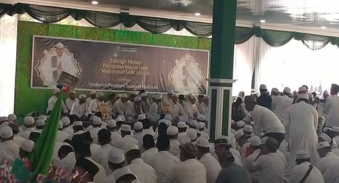 Ribuan Jemaah Hadiri Peringatan Maulid Nabi Muhammad dan Peresmian Pendopo Serambi Madinah