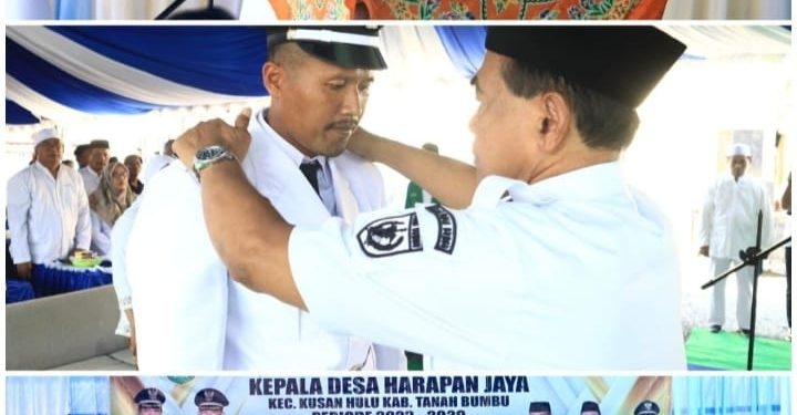 Bupati Tanah Bumbu Zairullah Azhar Secara Maraton Lantik Kepala Desa Hasil Pilkades Gelombang 2