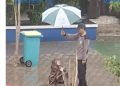 Masyaa Alloh, Guru Ini Masbuk Sholat Zuhur, Hujan Turun di Rakaat Terakhirnya, Gercep Satpam Ini Dipuji Nitizen