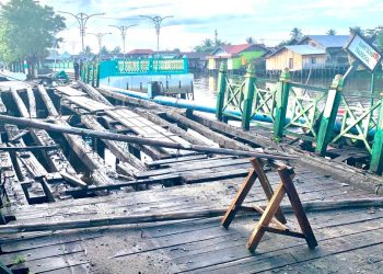 Gerancaian Berkepanjangan, Jembatan Ulin Masjid Sultan Suriansyah Diperbaiki Sementara? Begini Kondisinya Kini