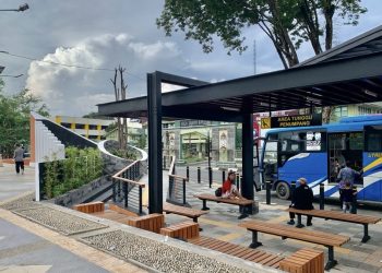 Tunggu Bus Km O Banjarmasin Kini  Bagai di Kafe, Duduk Nyaman Tak Bikin Pantat Sakit