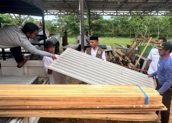 Penanganan Pascabencana, BPBD Tanah Bumbu Bantu Material Bangunan