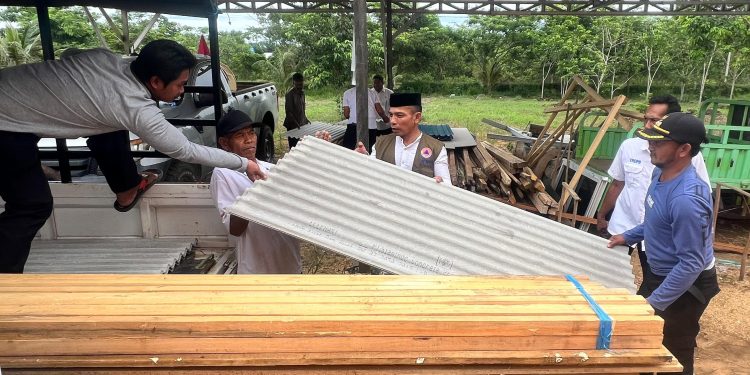 Penanganan Pascabencana, BPBD Tanah Bumbu Bantu Material Bangunan
