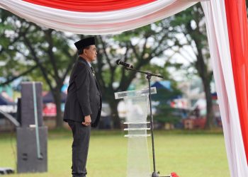 Bupati Abah Zairullah Inspektur Upacara Parade Peringatan Hari Pahlawan 7 Februari
