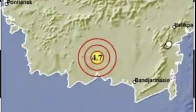 Air Bak Madi Gerak, Gempa Pagi Hari Getarkan Banjarmasin dan Sekitarnya