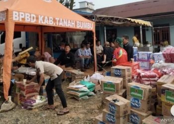 BPBD Tanah Bumbu Dirikan Dapur Umum bagi Korban Kebakaran di Satui