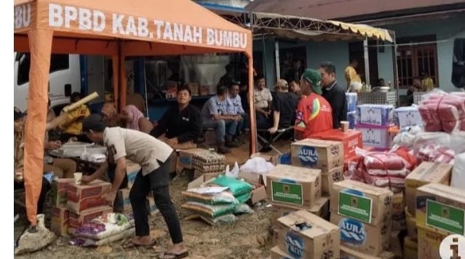 BPBD Tanah Bumbu Dirikan Dapur Umum bagi Korban Kebakaran di Satui