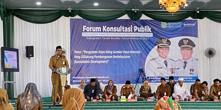 Bappedalitbang Tanah Bumbu Gelar FKP Rancangan Awal RKPD 2025