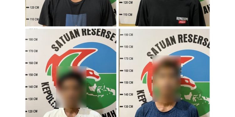 Polisi Amankan Empat Tersangka yang Diduga Edarkan Narkoba