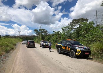 Dinas Perhubungan Tanah Bumbu Monitoring Arus Mudik di KM 171, Setia Budi : Alhamdulillah Terkendali dan Lancar