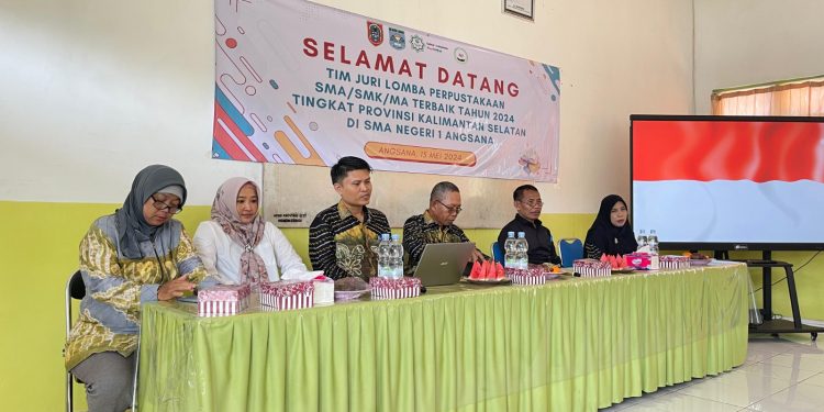 SMAN 1 Angsana Wakili Tanah Bumbu Lomba Perpustakaan Sekolah Tingkat Kalimantan Selatan
