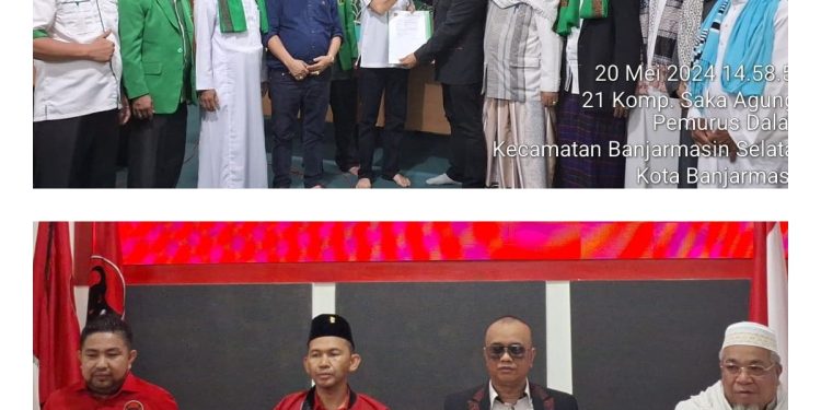 Abah Zairullah Serahkan Formulir Lamaran Bacagub Kalsel ke PPP dan PDIP