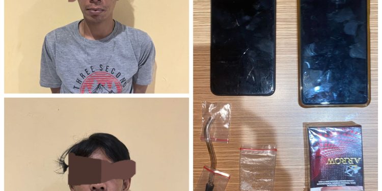 Unit Reskrim Polsek Sungai Loban, Tangkap Dua Orang Diduga Pengedar Sabu