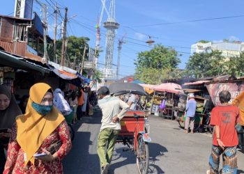 Garis Putih Jadi ‘Mimpi Buruk’ Pedagang Pasar Lama Banjarmasin, Mereka Lesu Sambil Berkata Ini