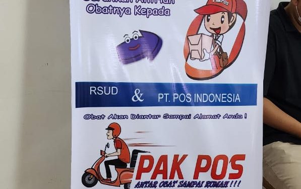 RSUD Tanah Bumbu Kerjasama dengan PT Pos Indonesia, Berikan Layanan Pengantaran Obat ke Rumah Pasien