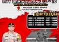 Menyambut HUT Bhayangkara ke-78 , Polres Tanah Bumbu Gelar Turnamen Tennis Lapangan