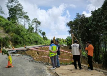 Longsor di Desa Emil Baru Kecamatan Mantewe, BPBD Himbau Masyarakat Berhati-hati