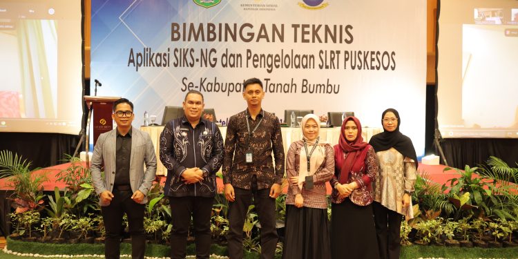 Dinsos Tanah Bumbu Gelar Bimtek SIKS-NG dan Pengelolaan SLRT Puskesos