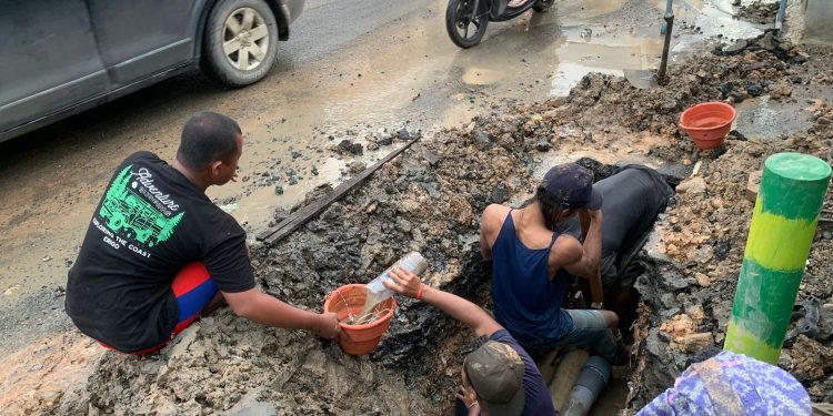 Perbaikan Pipa Distribusi 200 MM Sudah Selesai