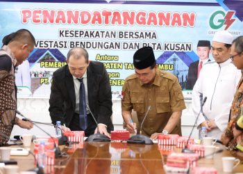 Pemkab Tanah Bumbu MoU dengan PT Guang Yin New untuk PLTA Kusan