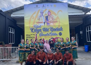 Tim Tari Baruna Bentala Tanah Bumbu Persembahkan Tari Hinak Bujang di Festival Tari Daerah se-Kalimantan Selatan