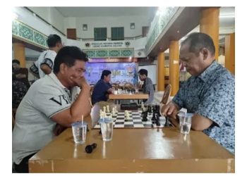 Atlet Catur PWI Kalimantan Selatan Uji Tanding Bersama Percasi Banjarmasin