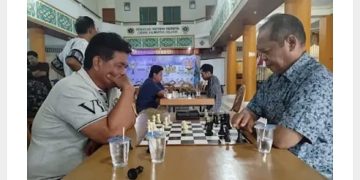 Atlet Catur PWI Kalimantan Selatan Uji Tanding Bersama Percasi Banjarmasin