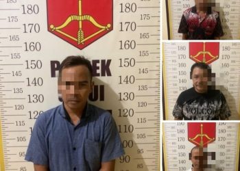 Empat Pelaku Judi Ditangkap Polsek Satui