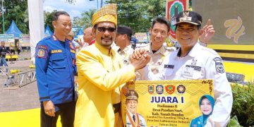 Desa Pandan Sari Kecamatan Karang Bintang Juara 1 Lomba Pos Kamling Tingkat Kalimantan Selatan