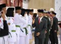 Sekda Ambo Sakka Kukuhkan Paskibraka Tanah Bumbu Tahun 2024