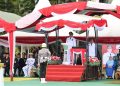 Wabup Muh Rusli Pimpin Upacara Penurunan Bendera HUT RI Ke-79
