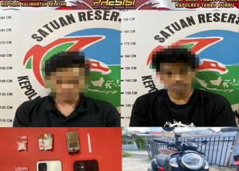 Satuan Reserse Narkoba Polres Tanah Bumbu Amankan dua Tersangka Pengedar Narkotika