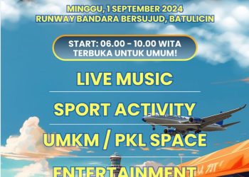 Jhonlin Group Bikin Flight Free Day di Runway Bandara