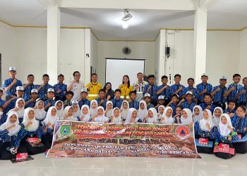 Puluhan Pelajar SMP di Tanah Bumbu Ikuti Sosialisasi Edukasi Kebencanaan