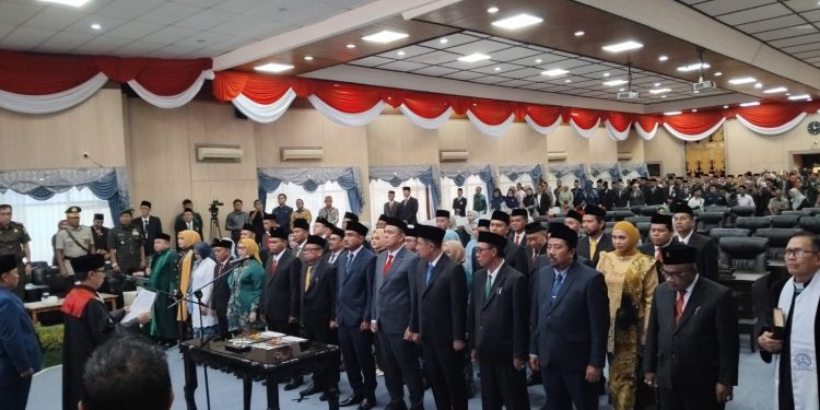 Sebanyak 45 Anggota DPRD Kota Banjarmasin Periode 2024-2029 Dilantik