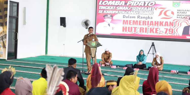 Menyiapkan Generasi Indonesia Emas 2045, Tanah Bumbu Gelar Lomba Pidato Tingkat Pelajar