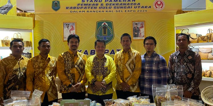 Berbagai Produk kerajinan Tangan Hulu Sungai Utara Tampil di Kalsel Ekspo 2024 Banjarbaru