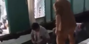 Siswa Tengah Beraktivitas, Lantai Aula SMAN 7 Banjarmasin Ambruk