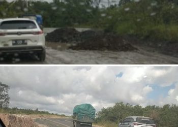 Bupati Zairullah Tepati Janji, Jalan Alternatif di Km 171 Satui Mulus