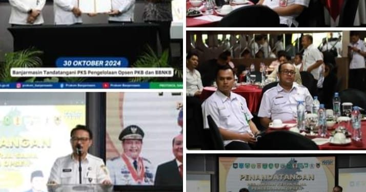 Pemerintah Kota Banjarmasin Tandatangani Perjanjian Kerjasama Opsen PKB dan Opsen BBNKB