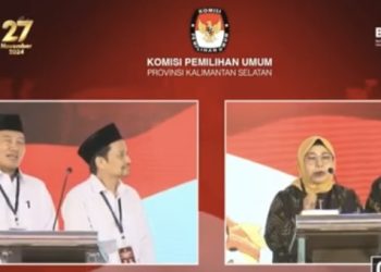 Muhidin Santai,  Acil Odah Terkesan ada Beban di Debat Perdana Pilgub Kalsel 2024