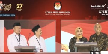 Muhidin Santai,  Acil Odah Terkesan ada Beban di Debat Perdana Pilgub Kalsel 2024